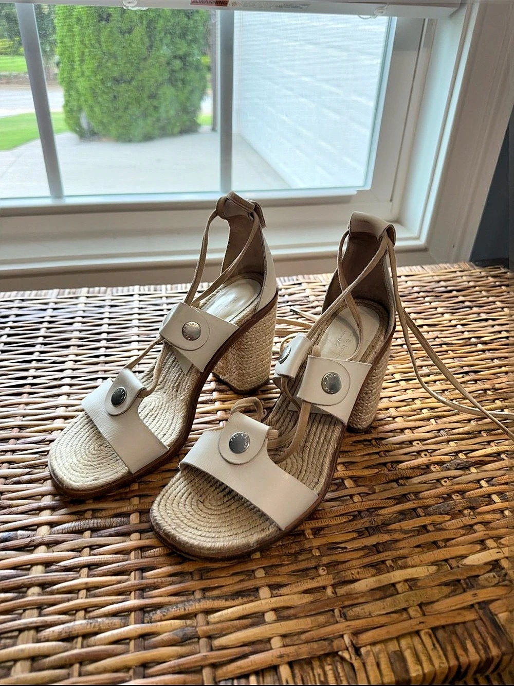 Rag & Bone Eden Espadrille Wedge Sandals - 7.5